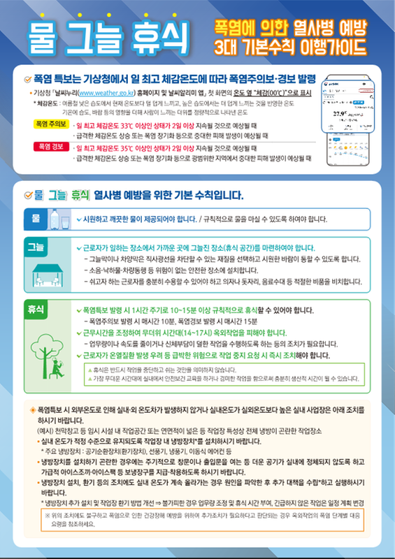 열사병 예방 3대 기본수칙(1)