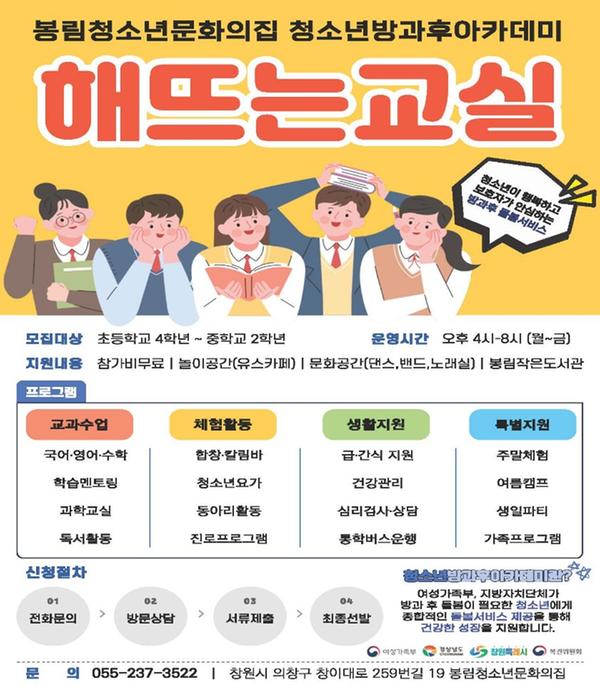 봉림청소년문화의집 방과후아카데미(해뜨는교실)