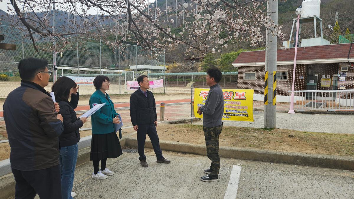 제7회 소계동 산벚꽃축제 개최 앞두고 안전관리 현장점검