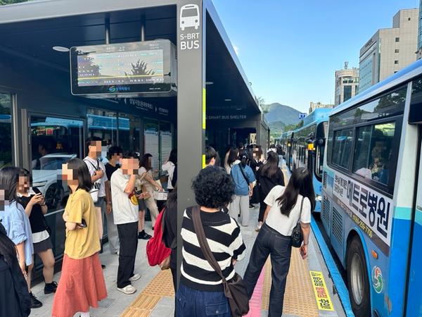 창원특례시, 시내버스 이용 시,“탄소감축입니다”메시지 송출