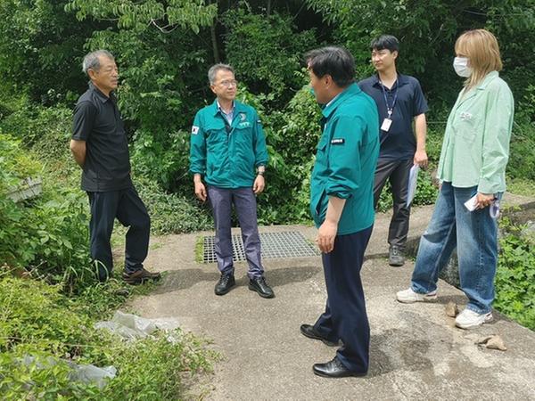 구산면 생활밀착형 사업현장 방문모습